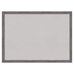 Florence Grey Framed Grey Corkboard 30 in. x 22 in Bulletin Board Memo Board
