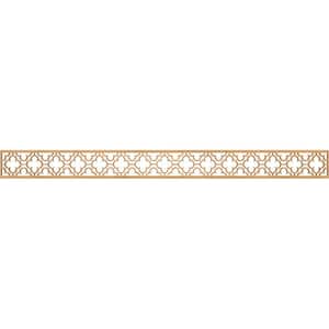 Chicago Fretwork 0.25 in. D x 46.375 in. W x 4 in. L Maple Wood Panel Moulding