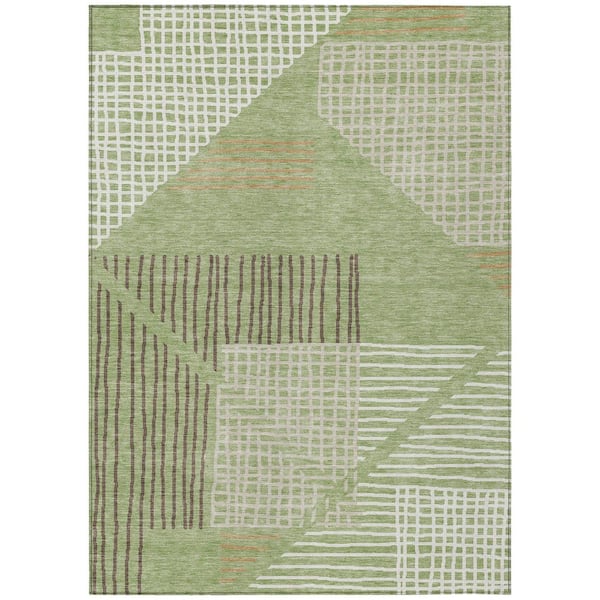 Addison Rugs Chantille Machine Washable Indoor/Outdoor Abstract ACN2270 Aloe 2 ft. 6 in. x 3 ft. 10 in. Area Rug