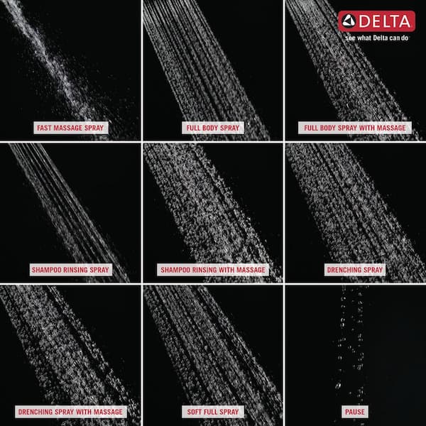 ActivTouch 9-Spray Patterns 1.75 GPM 4.5 in. Wall Mount Dual Shower Heads in Stainless