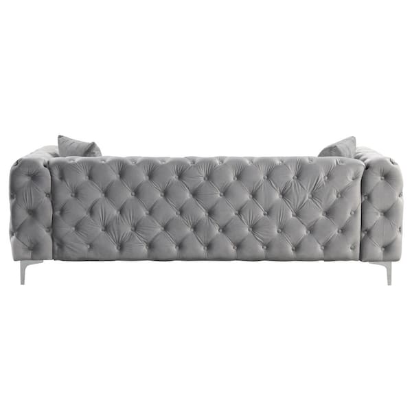 Cami Gray Corner Sofa Left Side