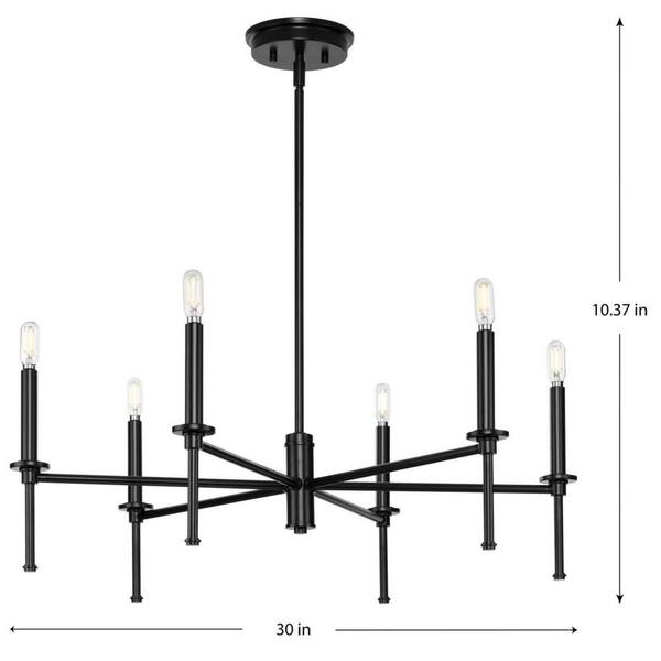 Progress Lighting Elara 6-Light Transitional Chandelier