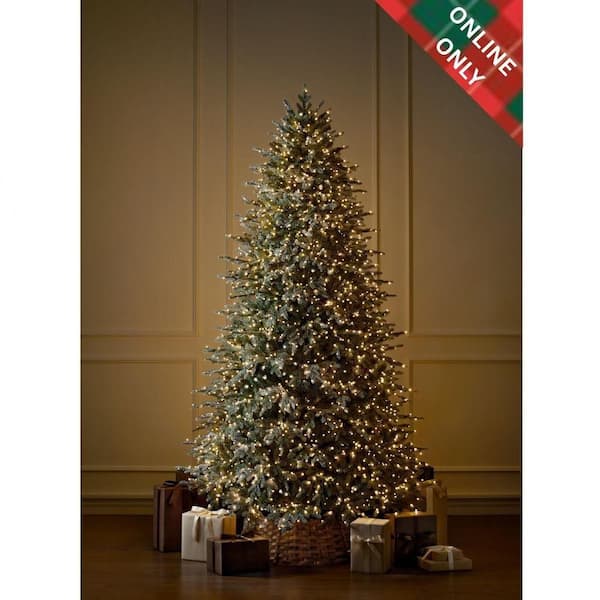9 ft SMART Grand Duchess Twinkling Balsam Fir Flocked LED Pre-Lit Tree