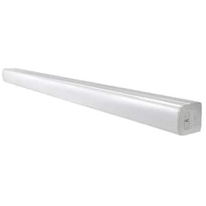 4 ft. 200-Watt Equivalent Integrated LED White Strip Light Fixture 5000K with Emergency Power