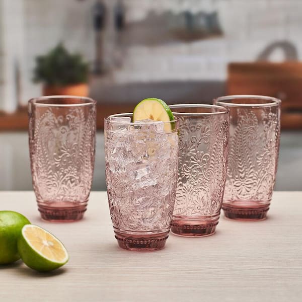Better Homes & Gardens 4-Piece Clear Highball Glassware Set by