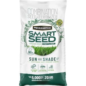 Smart Seed Sun and Shade South 20 lb. 6,660 sq. ft. Grass Seed and Lawn Fertilizer