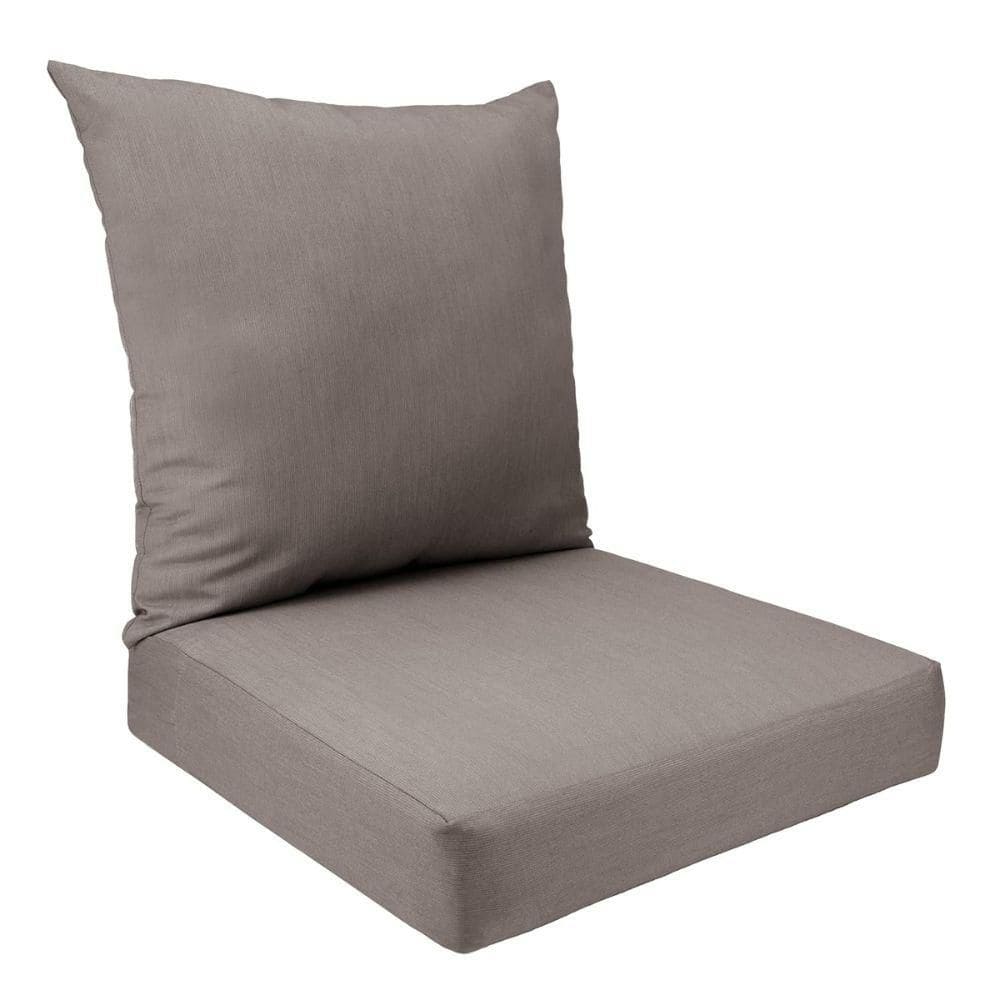 Sunbrella Outdoor Deep Seat Replacement Cushion Set For Lounge Chair (Charcoal Grey) 23 x 24 price history on PriceWatchPro