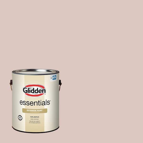 Glidden Essentials 1 gal. PPG1016-3 Cheerful Heart Satin Exterior Paint