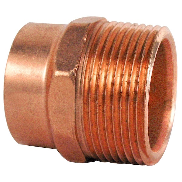 NIBCO 1-1/4 in. x 1-1/2 in. Copper DWV Cup x MPT Adapter