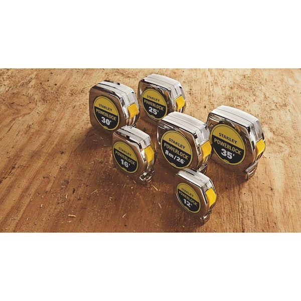 Stanley 35 ft. PowerLock Tape Measure 33-835T - The Home Depot
