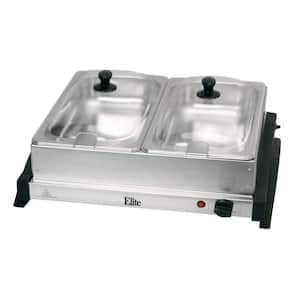 2.5 Qt. Stainless Steel Buffet Server with 2-Crocks