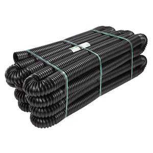 Pro 4 in. x 100 ft. HDPE Solid Drain Pipe