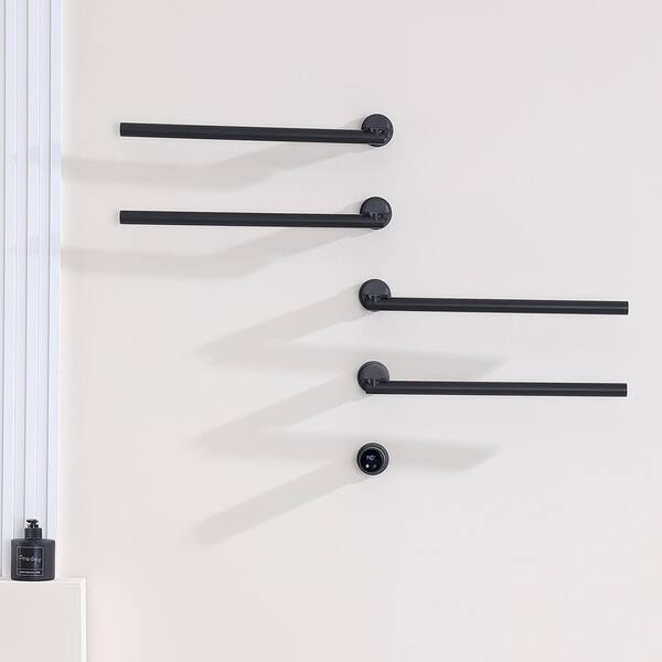 Tenleaf 4-Bar Towel Holders Screw-In Electric Plug-In Towel Warmer