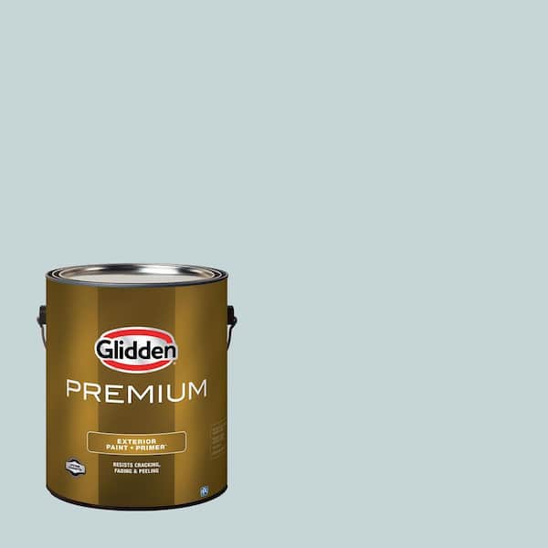 Glidden Premium 1 gal. PPG1035-2 Sky Diving Flat Exterior Latex Paint