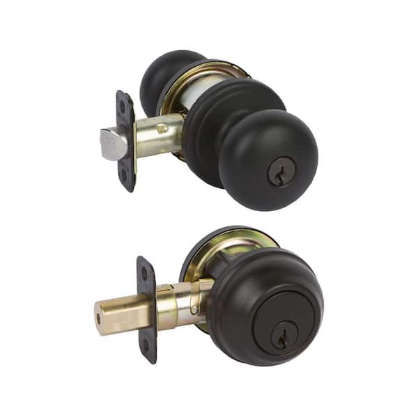 Black Grade 2 Aubryn Combo Door Knob