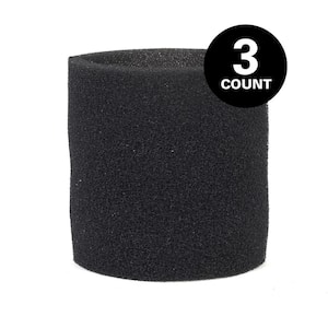 Wet Filter Foam Sleeve for Select Shop-Vac Branded Wet/Dry Shop Vacuums (3-pack)