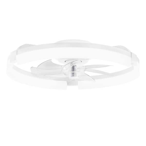 HINNIXY 20 in. Smart Indoor Fresh White Crystal Color Changing LED