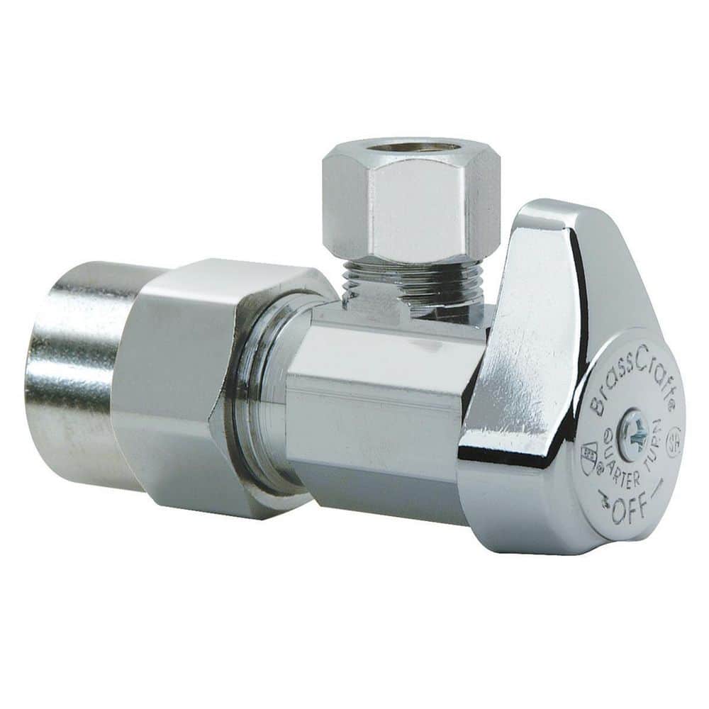 1/2 in. Nom CPVC Inlet x 3/8 in. OD Comp Outlet Brass 1/4-Turn Angle Stop less Nut/Sleeve price history on PriceWatchPro