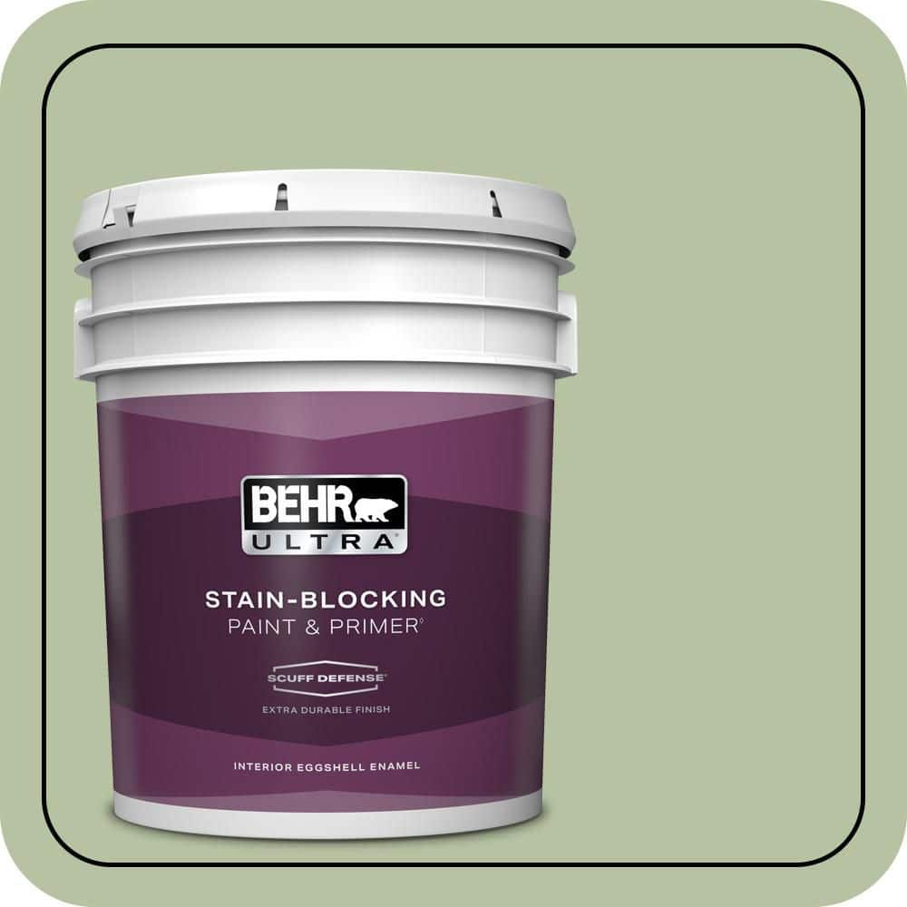 5 gal. #M380-4 Chopped Dill Extra Durable Eggshell Enamel Interior Paint & Primer price history on PriceWatchPro