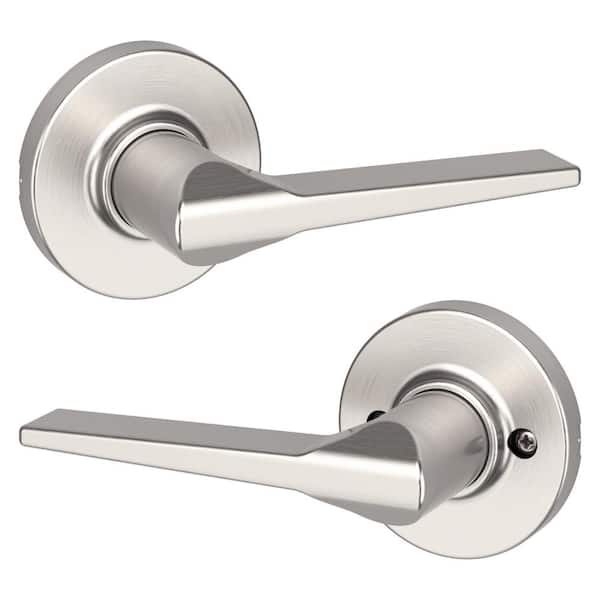 Hollis Round Rose Satin Nickel Passage Hall/Closet Door Handle