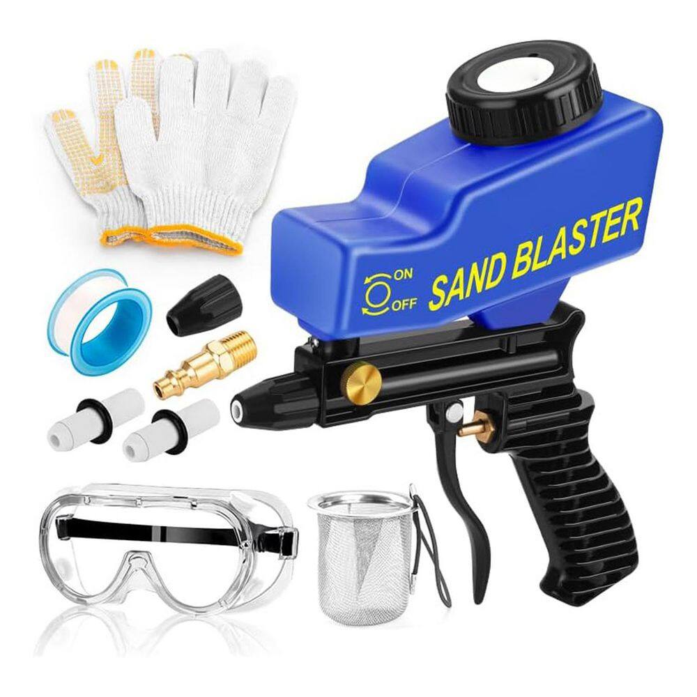 1 Kit Gravity Feed Pneumatic Sand Blaster Gun Air Sprayer with Ceramic Nozzle for Rust Paint Removal Etching price history on PriceWatchPro