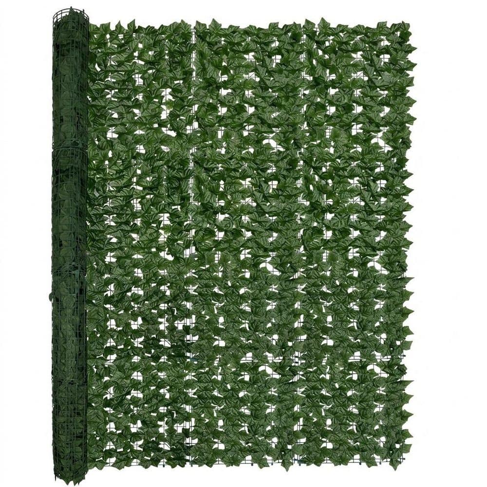 140 in. H x 60 in. W Green Artificial Ivy Hedge Panel Privacy