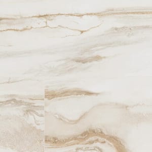 Gallaxy Almond 24 in. x 48 in. Polished Porcelain Marble Look Floor and Wall Tile (496 sq. ft./Pallet)