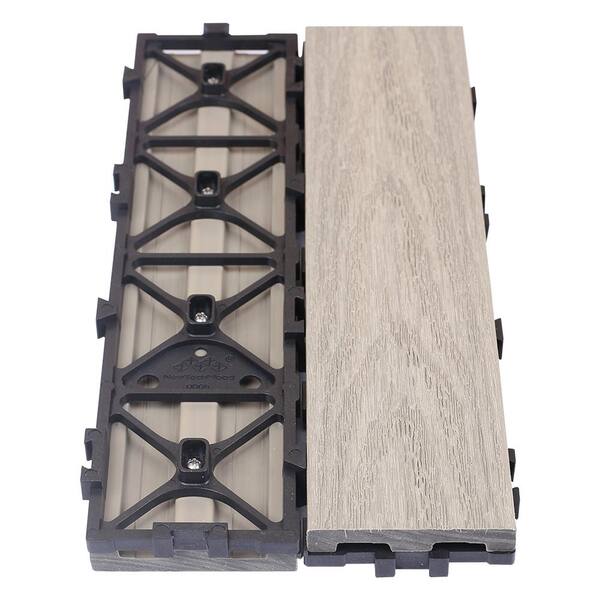 リナ NewTechWood UltraShield Naturale 3 in. x 1 ft. Quick Composite