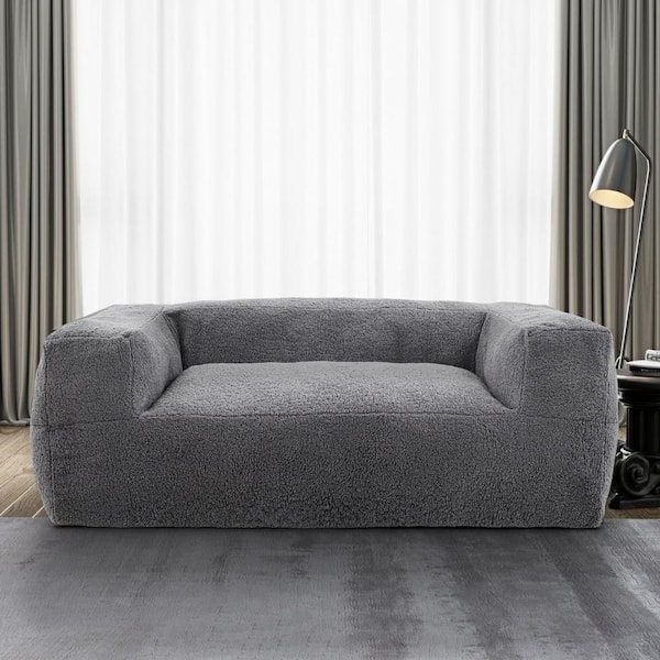 Sealy Redd Medium Memory Foam Grey Bean Bag