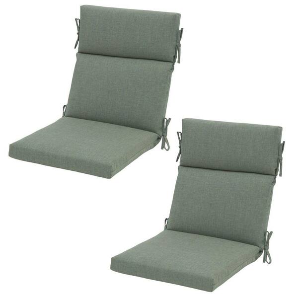 Hampton Bay Spa Rapid-Dry Deluxe Outdoor Dining Chair Cushion (2-Pack)