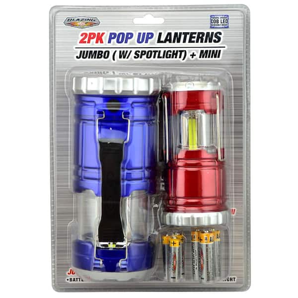 Blazing LEDz COB Pop Up Lanterns (2-Pack)