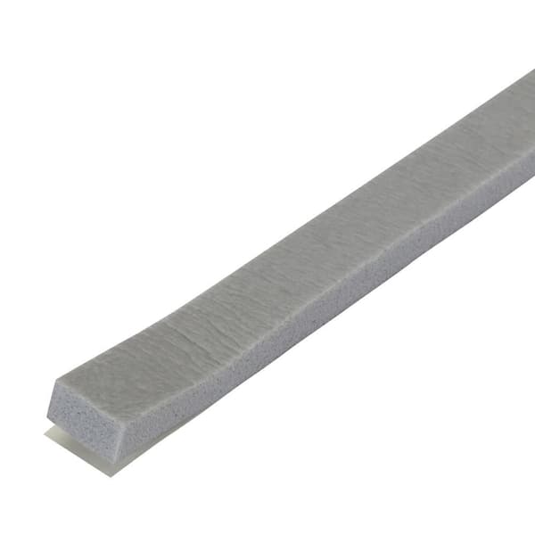 0.375 in. x 17 ft. Gray Foam Window Seal for Small Gaps Weatherstrip Roll