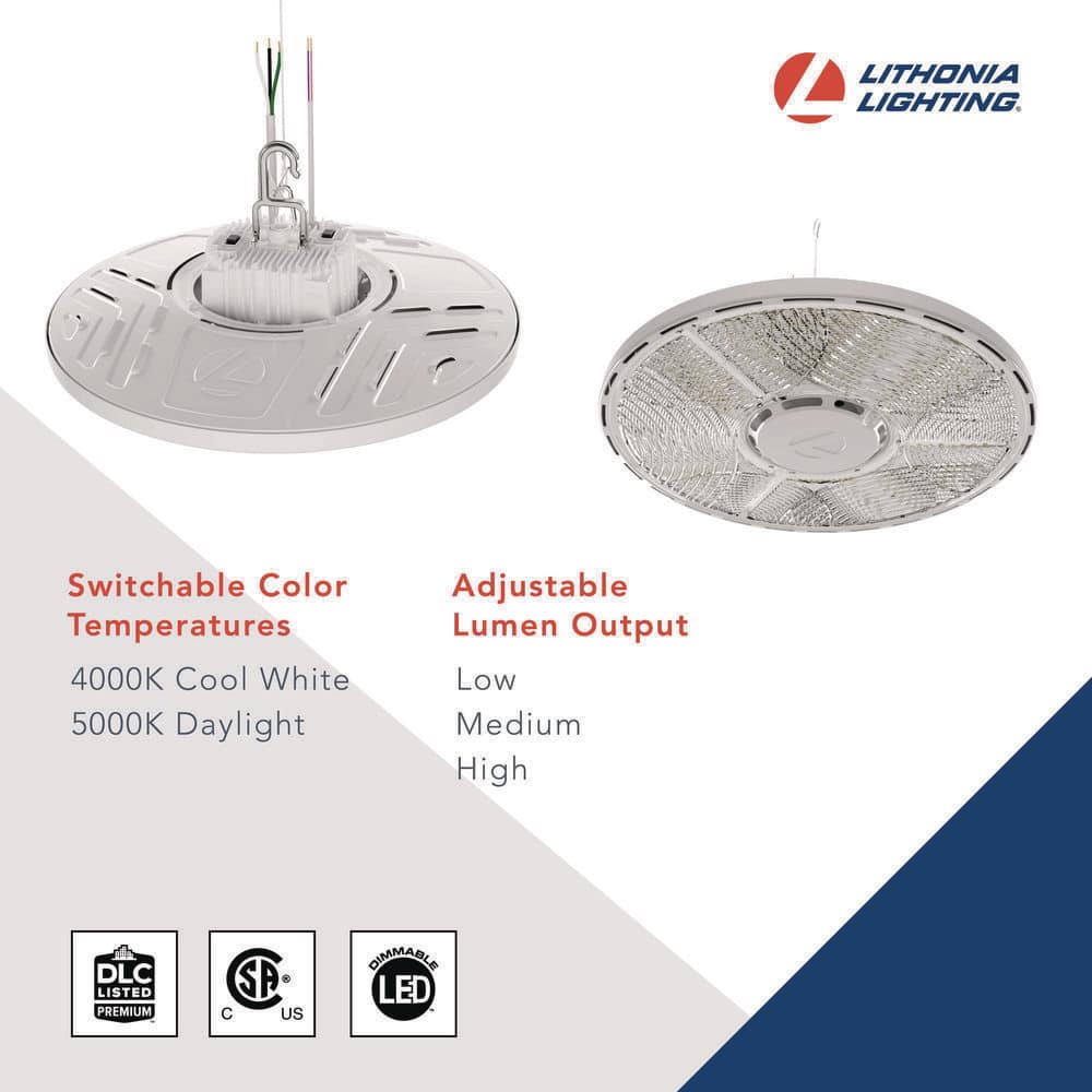 Modern 16" White LED Ceiling Light with Adjustable Color Temperature