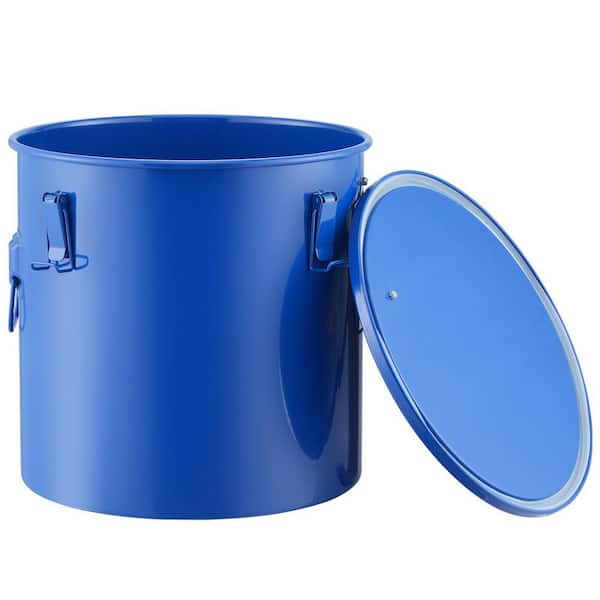Fryer Grease Bucket, 10Gal Oil Disposal Caddy Carbon Steel Fryer Oil Bucket with Rust-Proof Coating, Transport Container