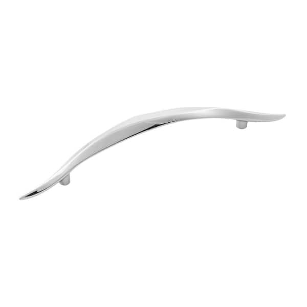 HICKORY HARDWARE Willow Collection 128 mm Polished Nickel Cabinet Drawer and Door Pull