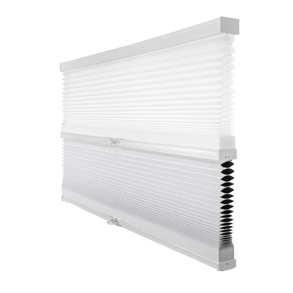 Chicology Cut-to-Width Cotton 9/16 in. Light Filtering and Privacy Cordless Cellular Shade - 65.5 in. W x 48 in. L
