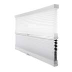 Cut-to-Width Cotton 9/16 in. Light Filtering and Privacy Cordless Cellular Shade - 72 in. W x 72 in. L