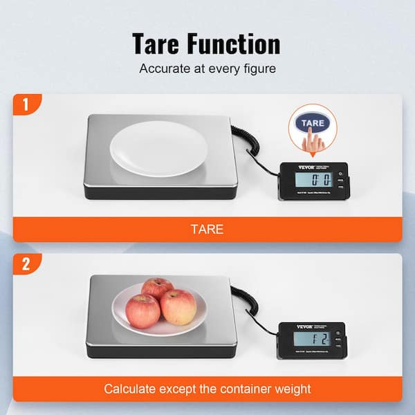 VEVOR Digital Shipping Scale 110 lbs. 90° Foldable LCD Screen Package Food  Scale with Timer, Hold Function for Luggage, Home FTSYSCYXBDG10LC72V5 - The  Home Depot