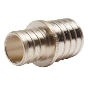 3/4 in. x 1 in. Brass PEX Barb Reducing Coupling Fitting (25-Pack)