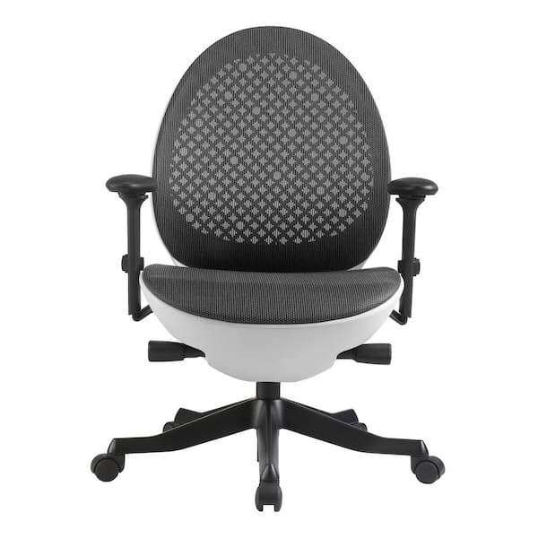 Unbranded White Nylon Mesh Office Chair With Ergonomic Design