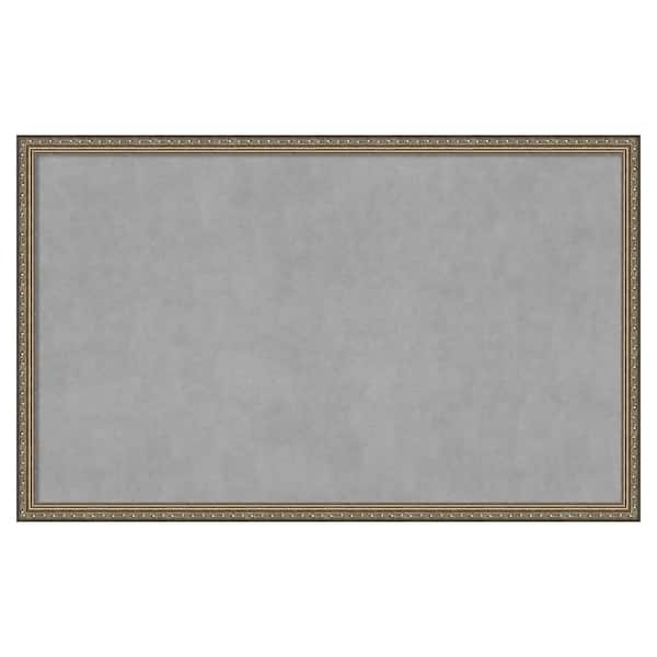 Amanti Art Parisian Silver 42 in. x 26 in. Framed Magnetic Board