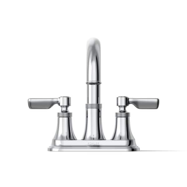 KOHLER Paces 4 in. Centerset Double Handle Bathroom Faucet in