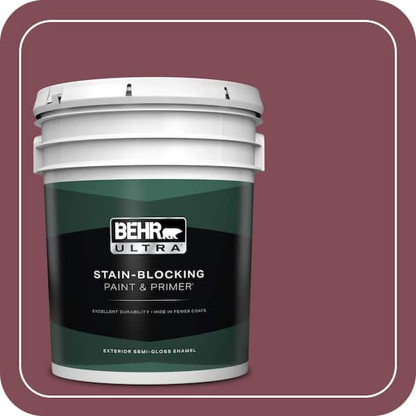 BEHR ULTRA 5 gal. Home Decorators Collection #HDC-SP14-11 Rouge Charm Semi-Gloss Enamel Exterior Paint & Primer