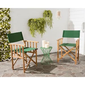 Laguna Green/Light Brown Folding Director's Chair (Set of 2)