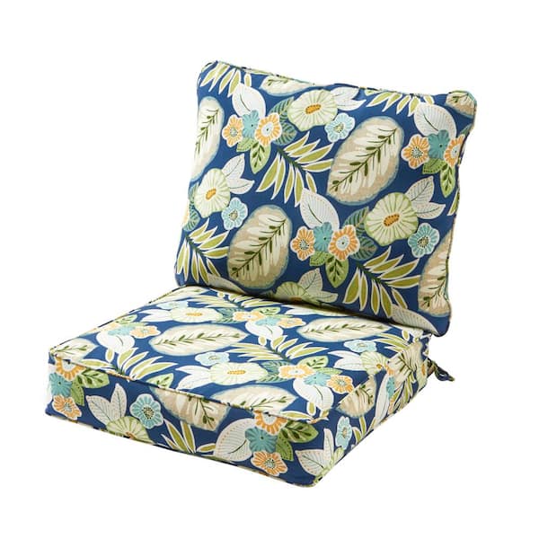Greendale Home Fashions Shoreham Ikat 2-Piece Deep Seating Outdoor Lounge Chair  Cushion Set OC7820-SHOREHAM - The Home Depot