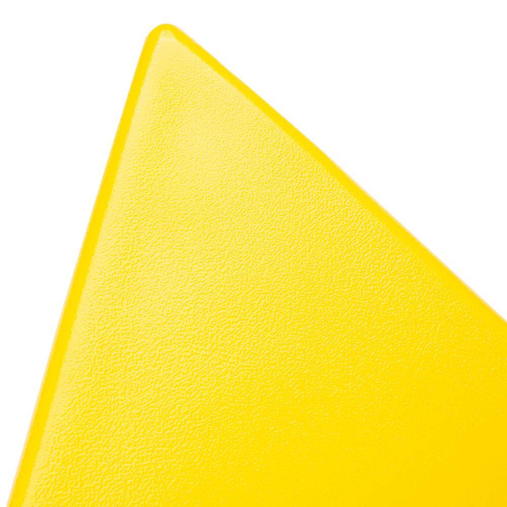 Vibrant Yellow Triangular Vanity Stool/Side Table