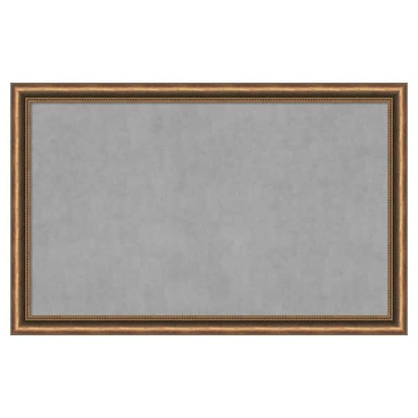Amanti Art Manhattan Bronze Narrow 44 in. x 28 in. Framed Magnetic Board