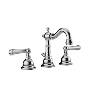 BARREA 8-in. Widespread 2-Handle Bathroom Faucet in Polished Chrome