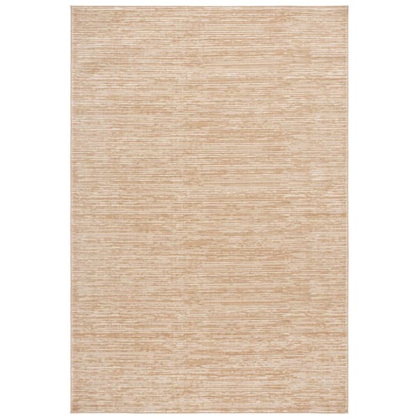 Vision Beige 2 ft. x 3 ft. Solid Marle Area Rug