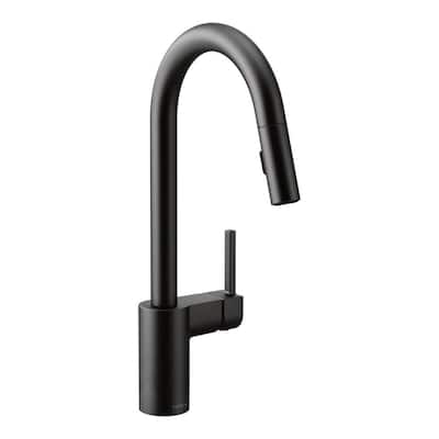 Align Single-Handle Pull-Down Sprayer Kitchen Faucet with Reflex and Power Clean in Matte Black